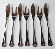 WMF 3 Fischbestecke + 1 Messer