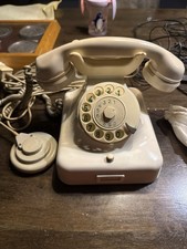 Vintage W48 Telefon Krone – Elfenbein – Original 1971 der Deutschen Bundespost