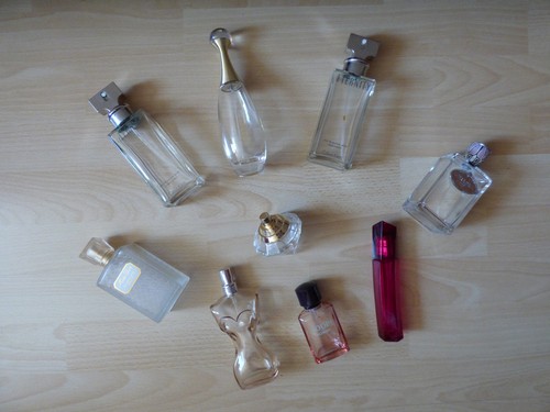 Leere parfum flakons - leere,