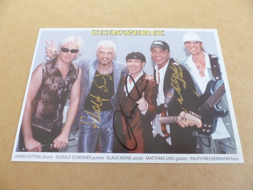 Scorpions signed autogramm - scorpions,