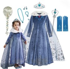 Elsa mädchen frozen - kostüm, |