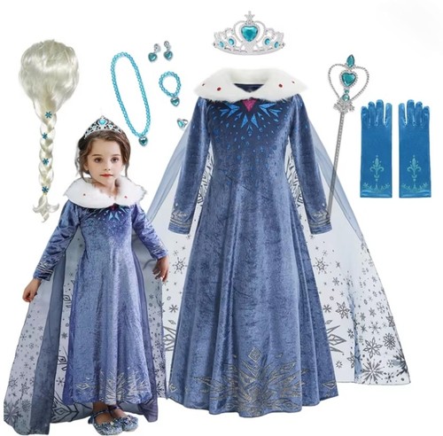Elsa mädchen frozen kostüm - frozen,