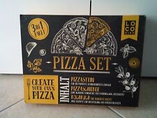 Pizzastein mit Pizzaschieber und Pizzarezeptbuch