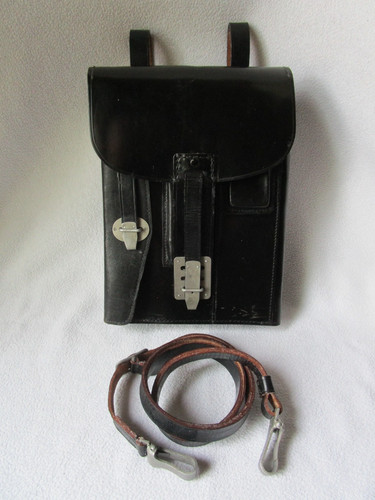 Ledertasche schwarz
