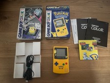 Nintendo Gameboy Color - Pokémon Pikachu Edition OVP Link Kabel