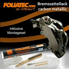 FOLIATEC BREMSSATTEL LACK CARBON GRAU 2170 MET. + BREMSSATTEL MONTAGE SET