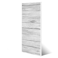banjado Magnettafel 30x75cm Memoboard Metall Pinnwand Küche Weiß Gebeizt Magnet