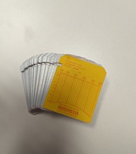 Registrierblätter abgepackt