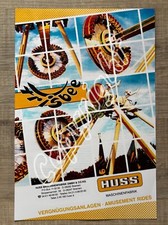 XXL Werbe Foto Karussell FRISBEE HUSS Maschinenfabrik - Kirmes Bewerbung Rides