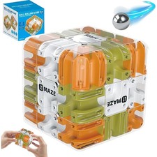 Kugellabyrinth Zauberwürfel - Hochwertiges 3D Puzzle zur Förderung der Motorik