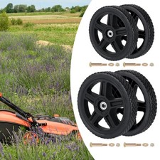 2x Rasenmäherräder montieren