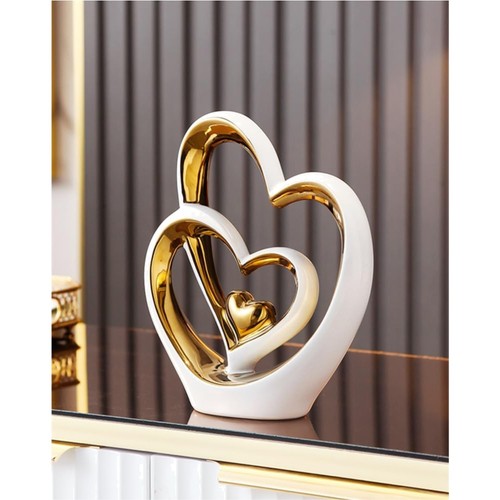 Doppelherz ornament keramik - doppelherz-ornament,