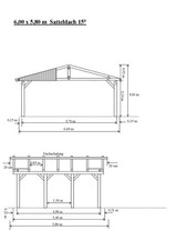 Carport 6,00 x 5,80 m