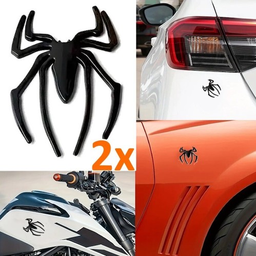 Spinne metall schwarz - 2x, 3d
