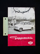 Goggo Goggomobil T250 T300 4S A5 CA. 1955  Deutsch Prospekt Brochure 507