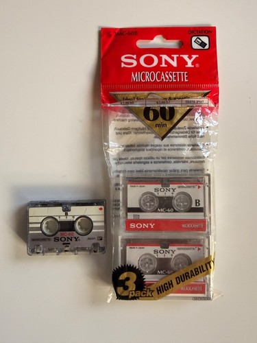 Sony microcassette - sony, mc-60