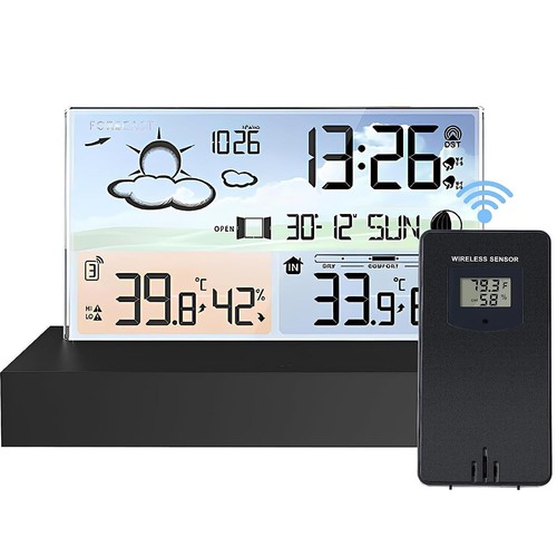 Digitale wecker wetterstation - digitale,