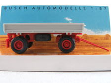 Busch 53005 Anhänger IFA HW 60 (1987) in grau 1:87/H0 NEU/OVP 