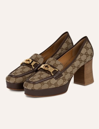 Gucci pumps leder textil - gucci, leder/textil