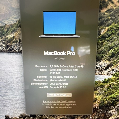 Apple macbook pro - 16", silber