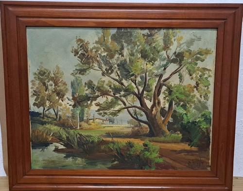 öl auf leinwand - leinwand,, signiert