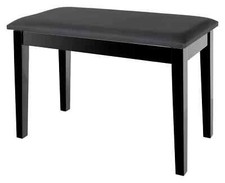 Stabile Klavierbank in Schwarz