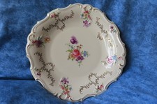 Schwarzenhammer Bavaria Germany Teller Schale Blumen Obstschale Prunk 32 cm alt