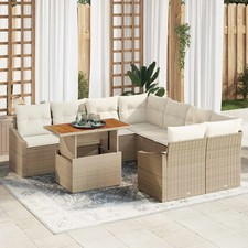 Garten Essgruppe Poly-Rattan