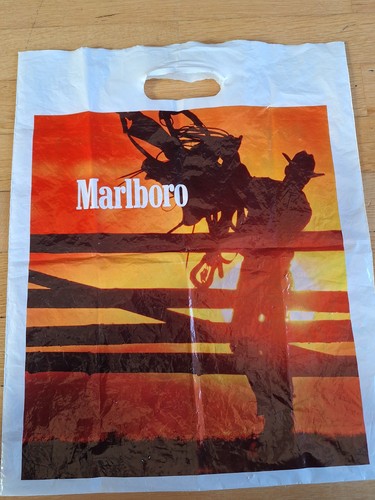 Marlboro plastiktüte mit - plastiktüte,