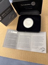 New Zealand Kiwi  Icons of New Zealand 2009  1 $  1 Oz. Silber .999  Proof PP