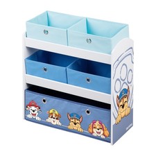 Spielregal Paw Patrol  Holz Spielzeugregal 5 Boxen Aufbewahrungsregal - B-Ware