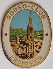 Goggo-Club Freiburg Breisgau alte Oldtimer Auto Plakette Abzeichen