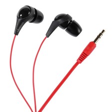 VIVANCO Einzigartige In-Ear Kopfhörer Schwarz-Rot, Super Bass,