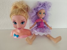 Puppenpaket Frisierkopf & Zauberfee Spielset wenig bespielt ab 3 J. Top Zustand