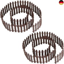 2 Stück Gartenzaun Holzzaun