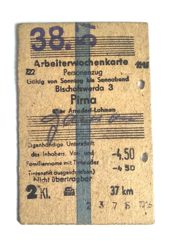 Arbeiterwochenkarte