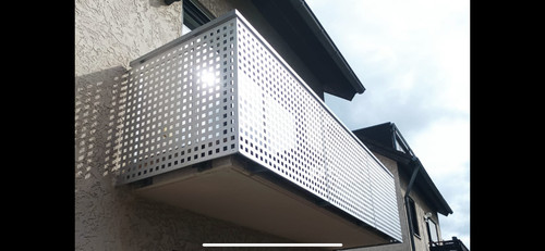 Aluminium balkon geländer - aluminium, alu