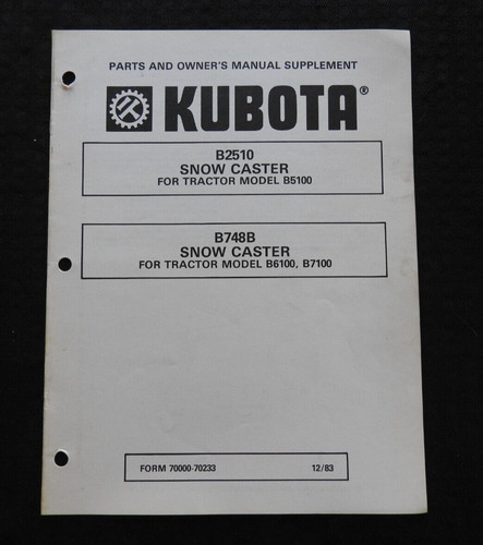 Kubota b5100 b6100 b7100 - b6100,