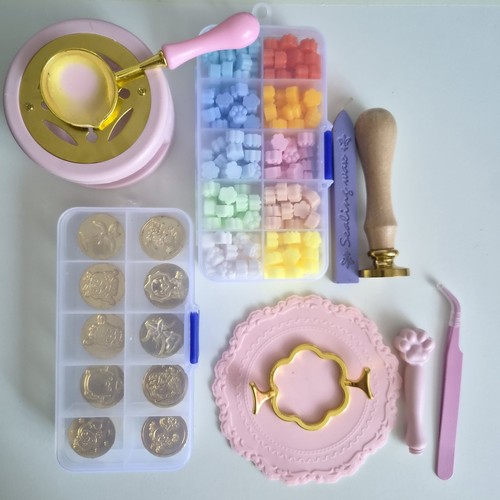 Komplettes wachssiegel set - komplettes, wachssiegel-set