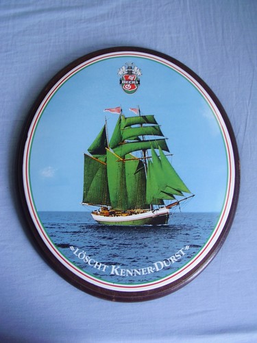 Emailleschild becks bier - emailleschild,