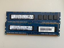 2x8 GB  16GB RAM UDIMM ECC DDR3-1333 HP Microserver Gen8 Ml10 Ml310e