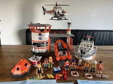 Playmobil Küstenwache Konvolut, Rettungskreuzer , Hubschrauber, 5539, 5540, 5542
