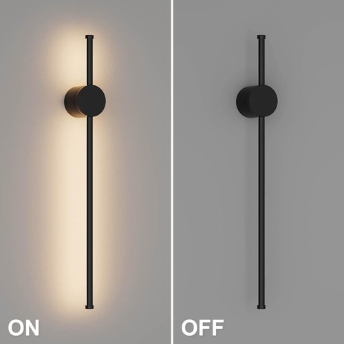 Led wandleuchte schwarz 60cm - led,