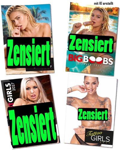 Erotik kalender set pin - set, 4-er
