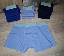 11 neue Jungen Jungs  Boxershorts Unterwäsche Unterhosen 170 176 Neu Blau