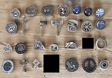 Pin Anstecker Wikinger Triskele Vegvisir Aegishjalmur Axt Eber Raben Runen A1.11