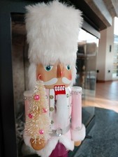 Nussknacker Mega Prinz In ROSA der  Ehrengarde  Holz 38cm groß Sale €€€ % 