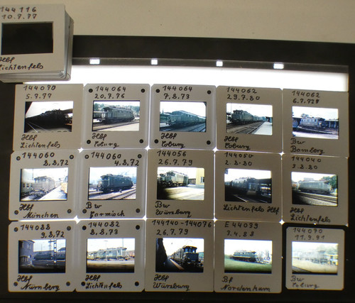 Slides locomotives - of,