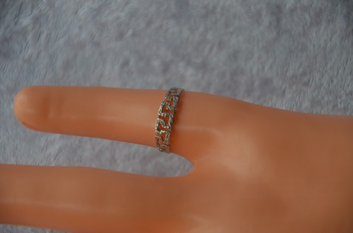 Vintage silberring bandring - vintage,