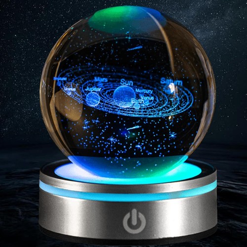 Kristallkugel sonnensystem - 3d,
